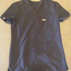 XXS Charcoal Catarina Figs Scrubs Tops